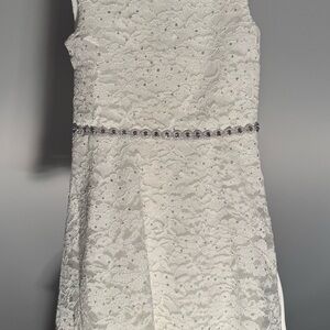 Elegant White Lace Kids Dress